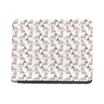 White Bull Terrier Pattern Print Bifold Wallet