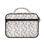 White Bull Terrier Pattern Print Briefcase Bible Bag