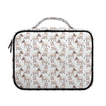 White Bull Terrier Pattern Print Briefcase Bible Bag
