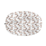 White Bull Terrier Pattern Print Car Side Mirror Covers