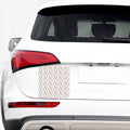 White Bull Terrier Pattern Print Car Sticker