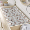 White Bull Terrier Pattern Print Changing Pad Cover