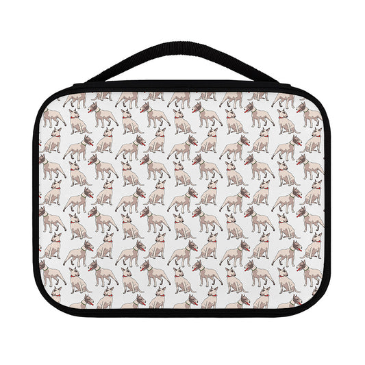 White Bull Terrier Pattern Print Classic Bible Case