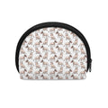 White Bull Terrier Pattern Print Coin Purse