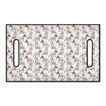 White Bull Terrier Pattern Print Golf Cart Seat Cover