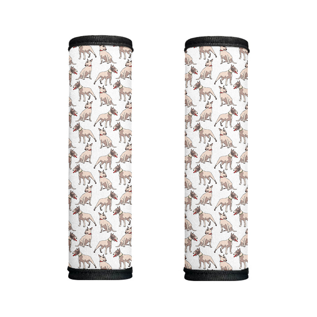 White Bull Terrier Pattern Print Handle Covers
