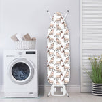 White Bull Terrier Pattern Print Ironing Board Cover