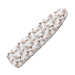 White Bull Terrier Pattern Print Ironing Board Cover