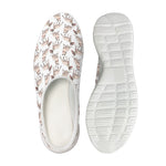 White Bull Terrier Pattern Print Mesh Casual Shoes