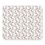 White Bull Terrier Pattern Print Mouse Pad