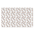 White Bull Terrier Pattern Print Polyester Doormat