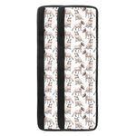 White Bull Terrier Pattern Print Refrigerator Handle Covers