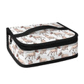White Bull Terrier Pattern Print Small Lunch Bag