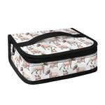 White Bull Terrier Pattern Print Small Lunch Bag