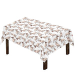 White Bull Terrier Pattern Print Tablecloth