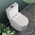 White Bull Terrier Pattern Print Toilet Lid Cover