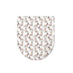 White Bull Terrier Pattern Print Toilet Lid Cover