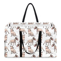 White Bull Terrier Pattern Print Utility Tote Bag