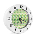 White Cactus Plant Pattern Print Alarm Clock