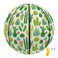 White Cactus Plant Pattern Print Basketball