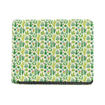 White Cactus Plant Pattern Print Bifold Wallet