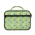 White Cactus Plant Pattern Print Briefcase Bible Bag
