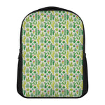 White Cactus Plant Pattern Print Casual Backpack