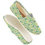 White Cactus Plant Pattern Print Casual Shoes