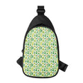 White Cactus Plant Pattern Print Sling Bag