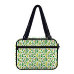 White Cactus Plant Pattern Print Double Strap Bible Bag