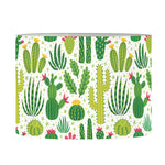 White Cactus Plant Pattern Print Drum Lamp Shade