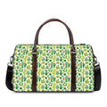 White Cactus Plant Pattern Print Duffel Bag