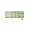 White Cactus Plant Pattern Print Extended Mouse Pad