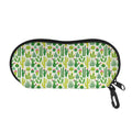White Cactus Plant Pattern Print Glasses Case