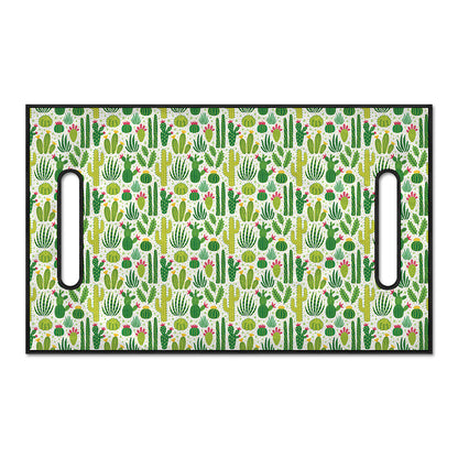 White Cactus Plant Pattern Print Golf Cart Seat Cover