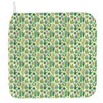 White Cactus Plant Pattern Print Hand Towel