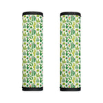 White Cactus Plant Pattern Print Handle Covers