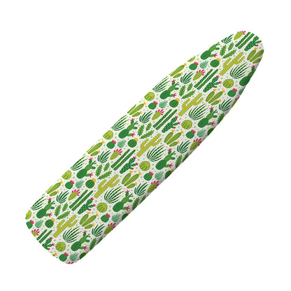 White Cactus Plant Pattern Print Ironing Board Cover