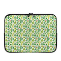 White Cactus Plant Pattern Print Laptop Sleeve