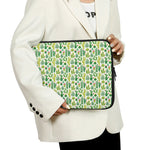White Cactus Plant Pattern Print Laptop Sleeve
