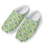 White Cactus Plant Pattern Print Mesh Casual Shoes