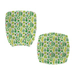 White Cactus Plant Pattern Print Office Chair Cover