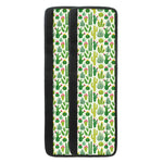 White Cactus Plant Pattern Print Refrigerator Handle Covers