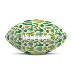 White Cactus Plant Pattern Print Rugby Ball