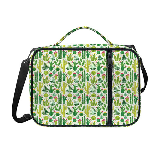 White Cactus Plant Pattern Print Shoulder Strap Bible Bag