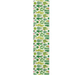 White Cactus Plant Pattern Print Table Runner