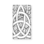 White Celtic Trinity Knot Symbol Print Baby Crib Sheet
