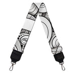 White Celtic Trinity Knot Symbol Print Bag Strap