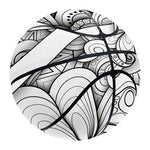 White Celtic Trinity Knot Symbol Print Basketball