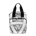 White Celtic Trinity Knot Symbol Print Bible Tote Bag